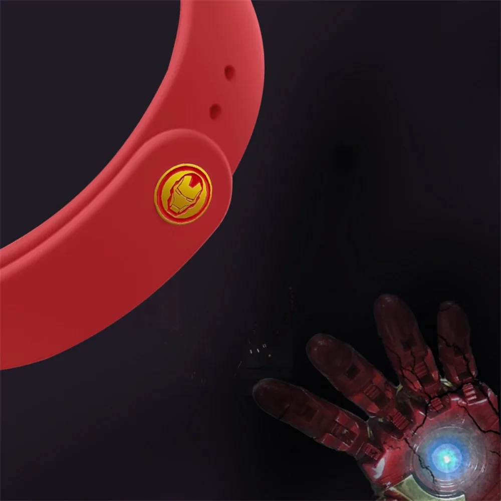 Новые с принтами "Marvel", "Мстители", браслет для mi Группа 4 ремень для Xiaomi mi группа 4 Nfc умный браслет с силиконовым ремешком для mi Группа 4/3