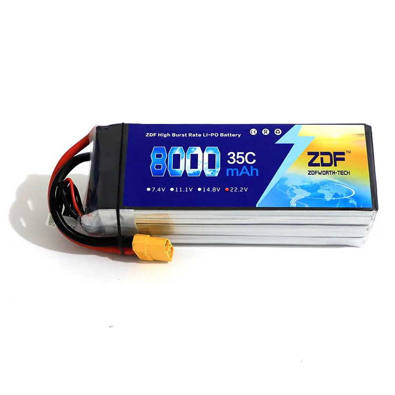 ZDF гарантия качества Lipo батарея 22 2 V 6S 8000MAH 35C 70C RC AKKU Bateria для самолета вертолета