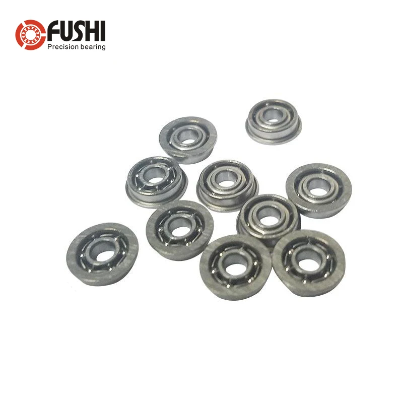F681X OPEN Bearing ABEC-1 10PCS 1.5*4*2 mm Miniature Flanged Ball Bearings F 681X