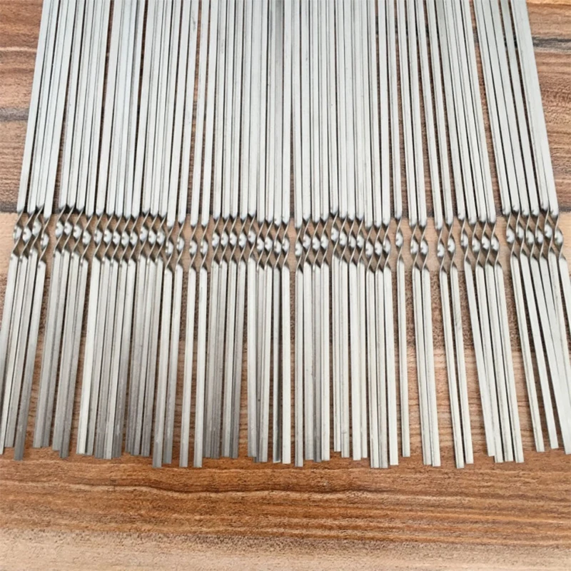 

10pcs Reusable Flat Stainless Steel BBQ Tools Barbecue Skewers Bbq Needle Stick Shish kebab Outdoor Camping Picnic Cooking Tools