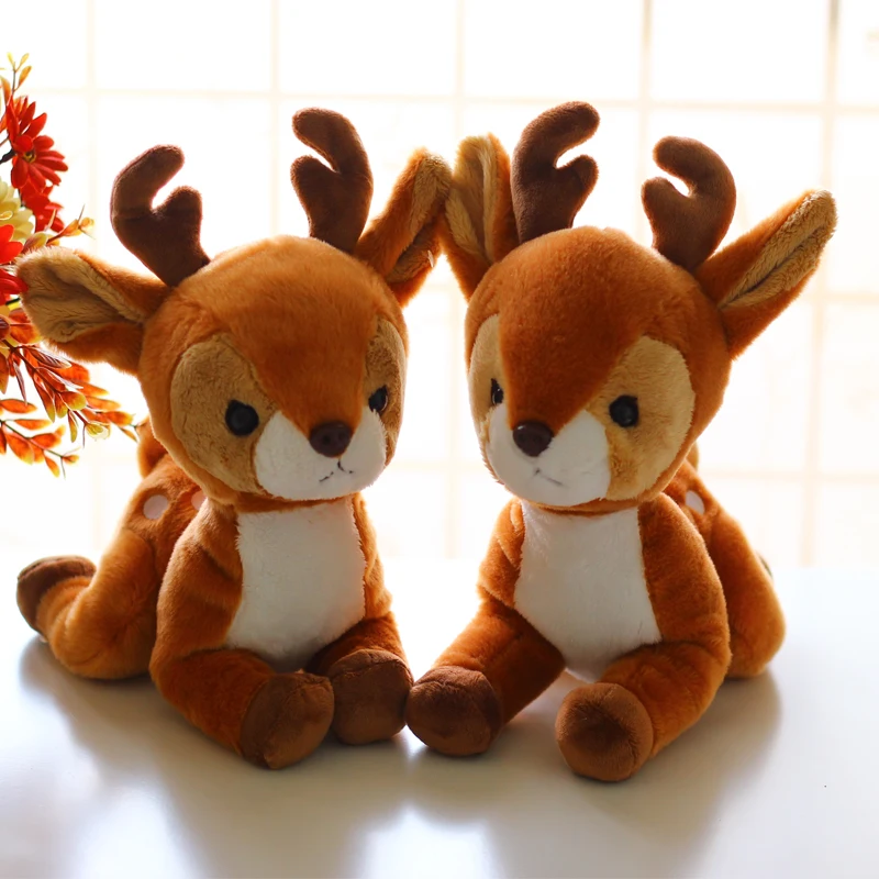 

realistic deer plush toy doll lifelike deer doll giraffe doll car decoration ornaments birthday gift