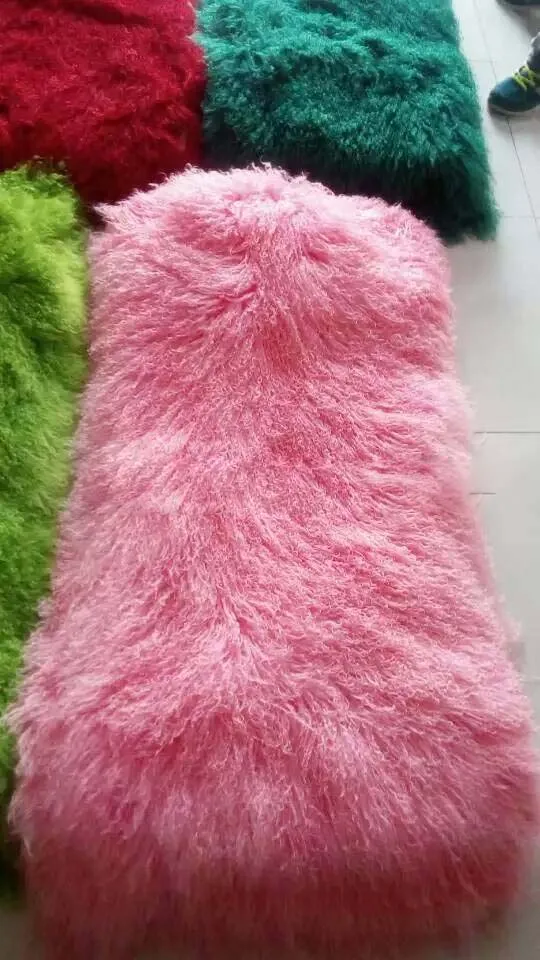 Элис меховая одежда используется под заказ цветное Вьющееся одеяло из