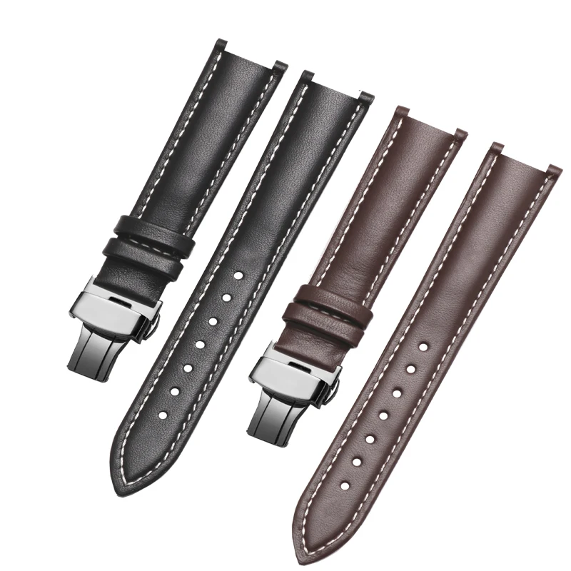 Genuine leather watchband 20*12mm Concave interface replacement leather strap fit MK2277 2425 2290 2281 2280 female bracelet