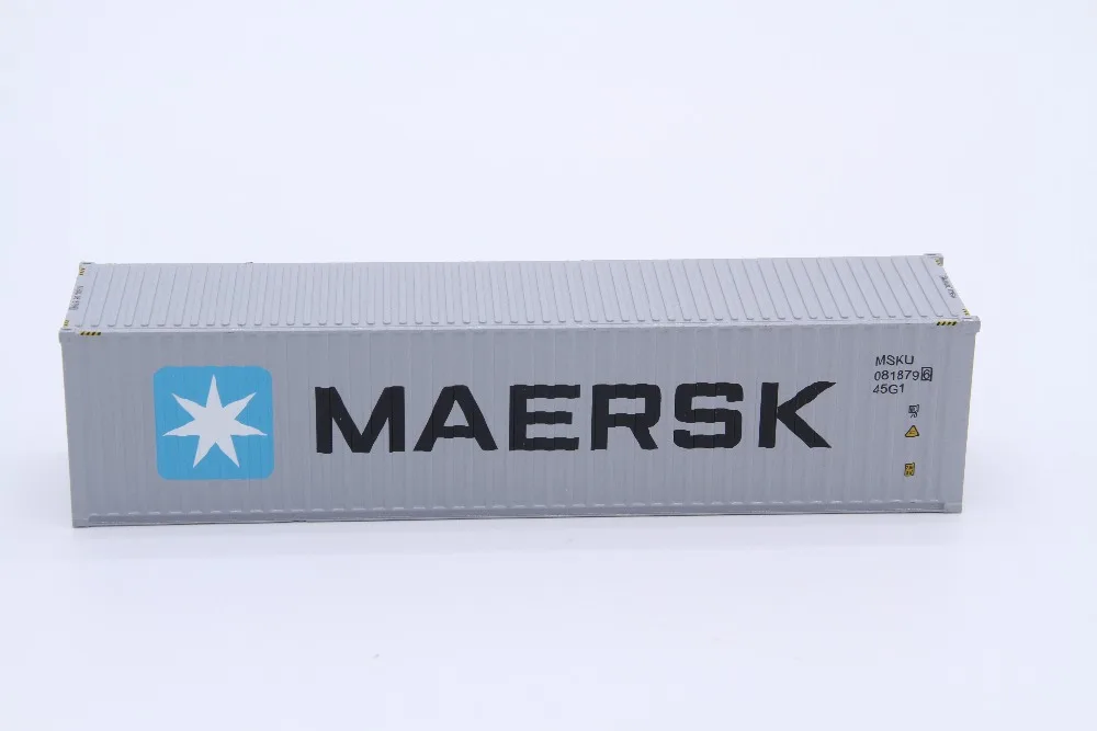 Коллекционная литая Игрушечная модель подарок 1:50 весы MAERSK 40-футового грузовой контейнер модель для делового подарка, Дисплей украшения