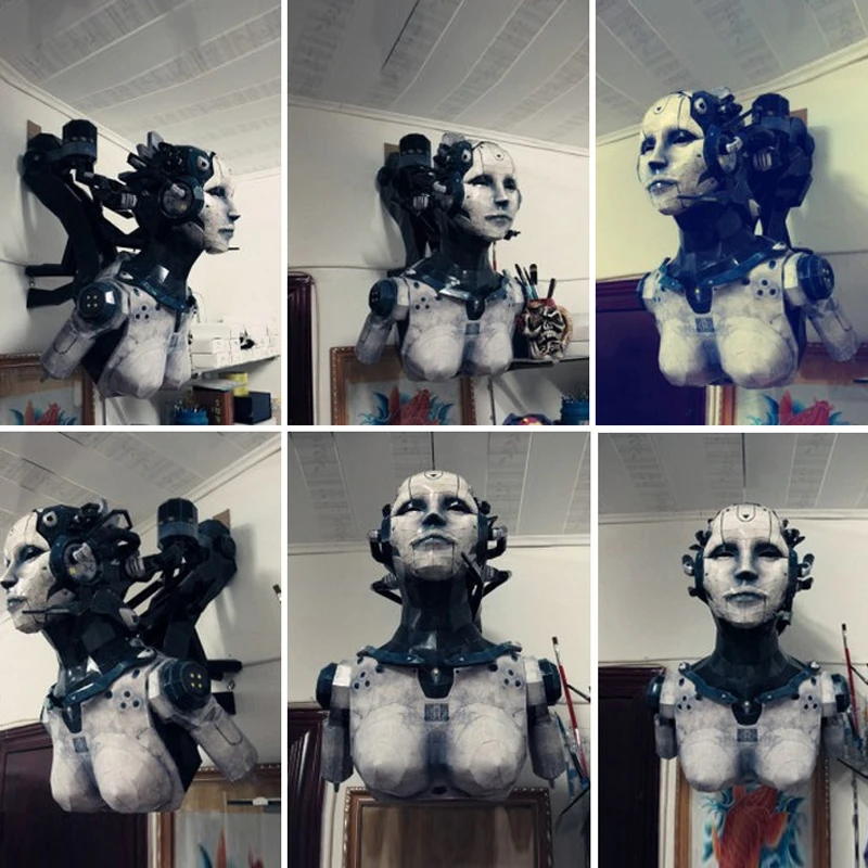 3D бумажная модель звезда терран женщина адъютантная ручной работы сделай сам