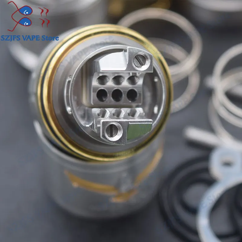Vapor Giant V6S RTA 23/25mm Rebuildable Tank Atomizer Adjustable Airflow Single/Dual Coil Big Vaporizer v zeus dual/AMMITMTL | Электроника