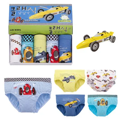 Нижнее белье из мягкого хлопка для мальчиков 5 шт./лот детские шорты с героями