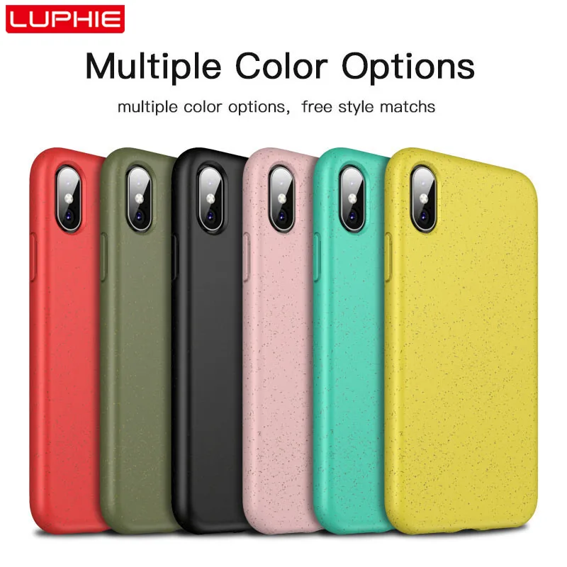 LUPHIE Eco-friendly Silicone Case For iPhone X XS Max XR 8 7 6 6S Plus Shockproof Airbag Cover 11 Pro TPU |