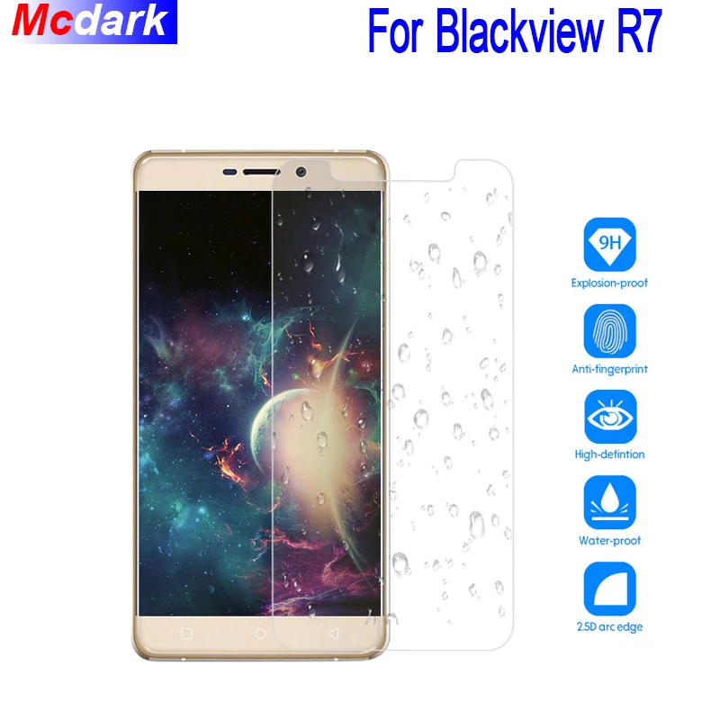 Закаленное стекло Mcdark 9H для Blackview R7 Защитная пленка экрана легкая в установке
