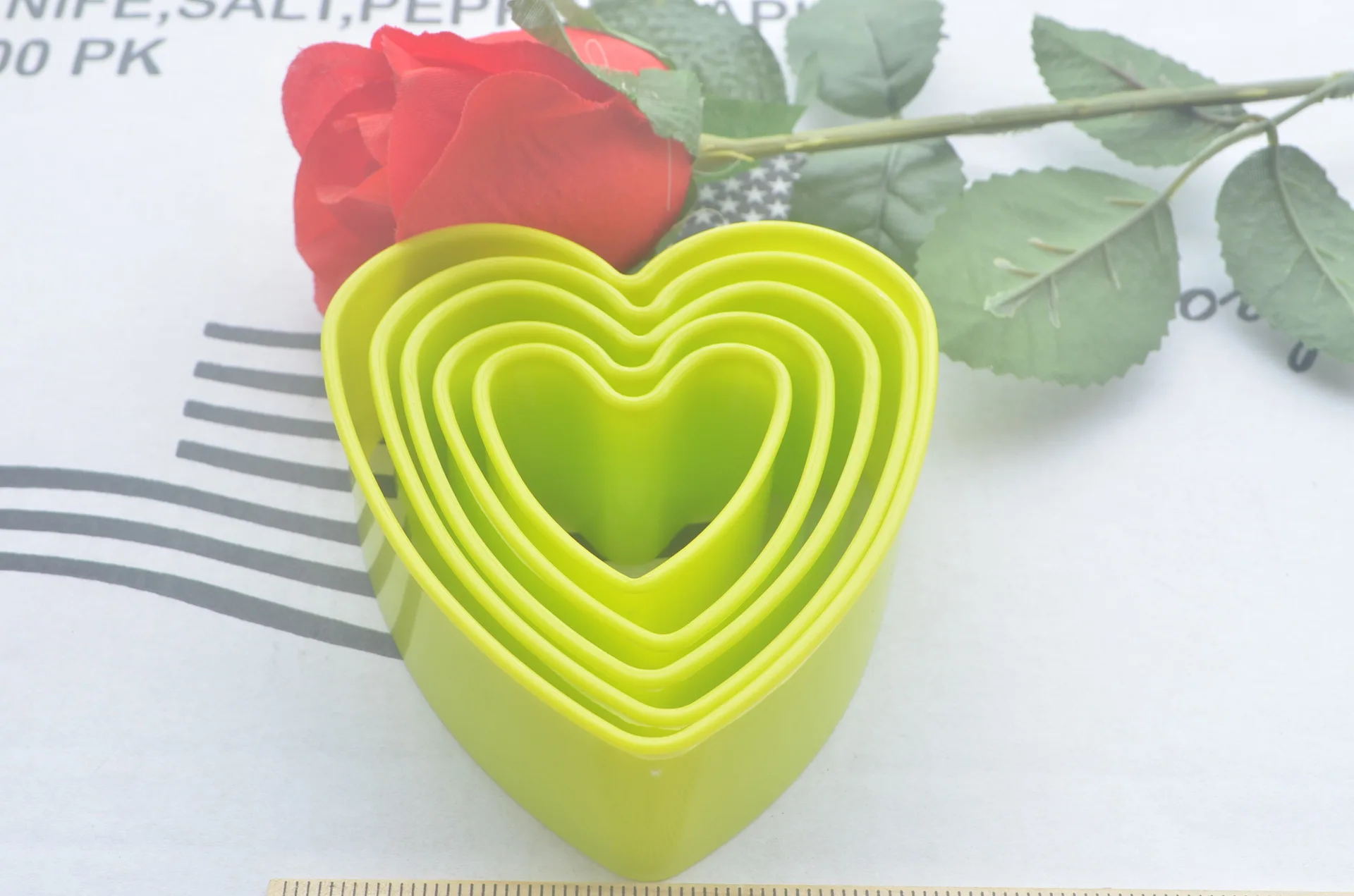 5 шт./компл. пирог плесень любовь резки формы сахарного печенья DIY