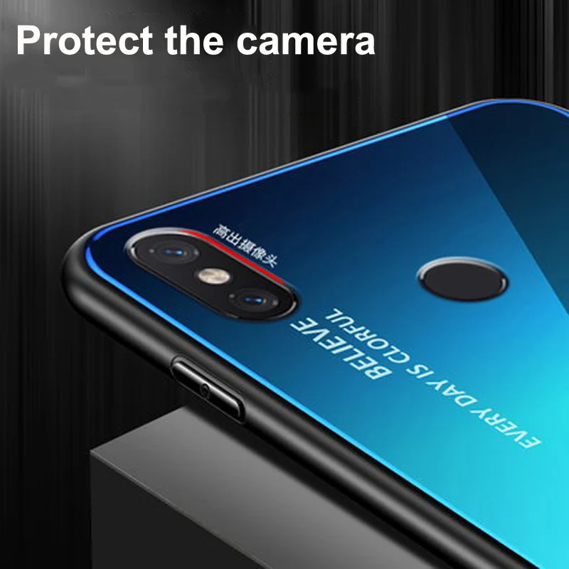 Корпус для xiaomi mi x 2 s mi x2s случае телефон Обложка градиент закалённое Защитное стекло для xiaomi mi x 2 mi x2 крышка shell