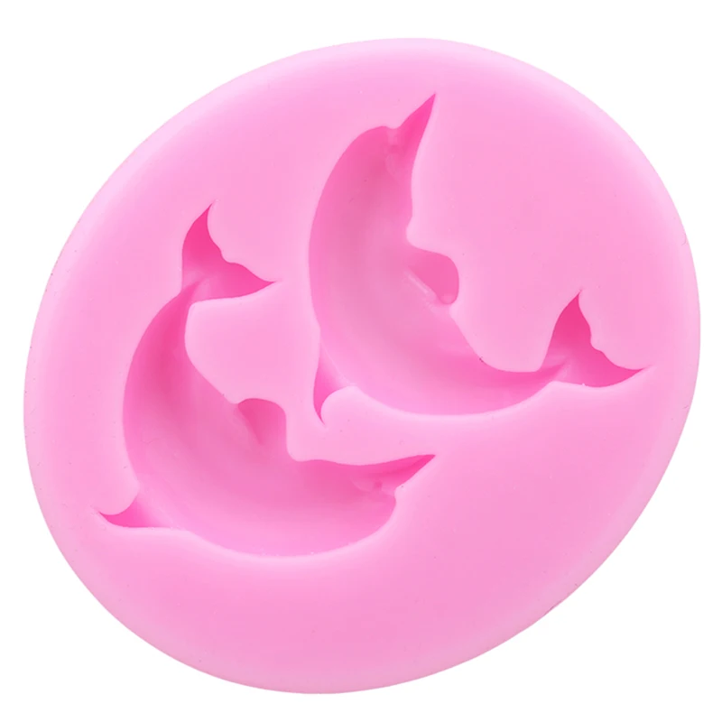 3D Fondant (сахарная) Дельфин Форма силиконовые изделия из сахара форма для торта