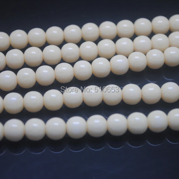 

144 Pieces/Lot,Chinese new Round Ball, White color,Size: 8mm