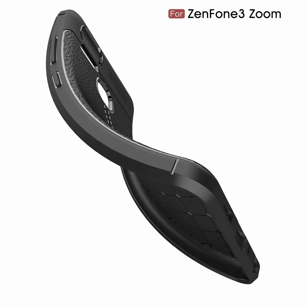 for ASUS ZenFone 3 Zoom ZE553KL Soft Matte Skin Litchi Texture Case Bumper Business Cover |