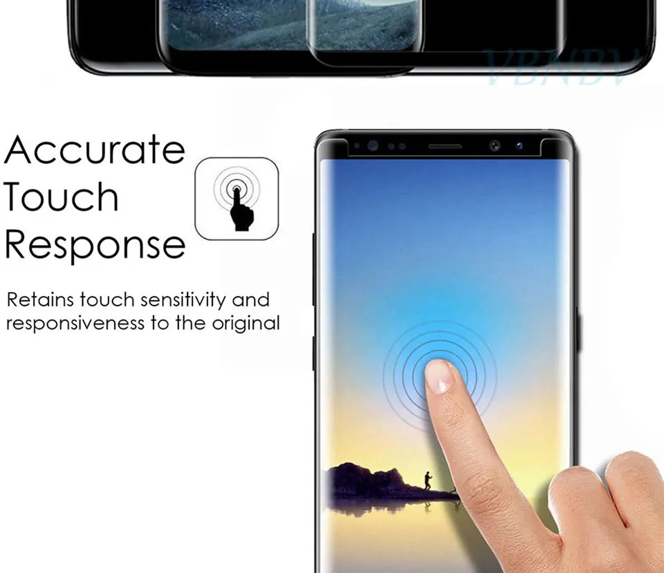 VBNBV 3D полное покрытие стекло для samsung Galaxy S7 Edge S8 S9 Plus защита экрана закаленное стекло для samsung Note 9 8 стеклянная пленка