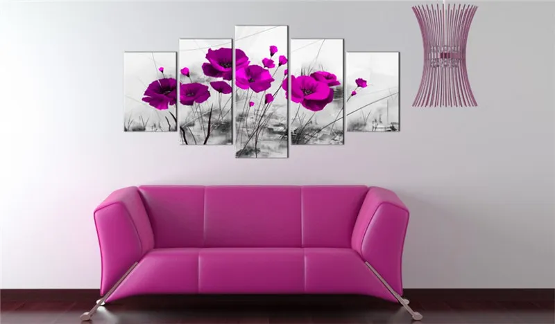 Картина на холсте настенная художественная рамка для гостиной 5 шт.