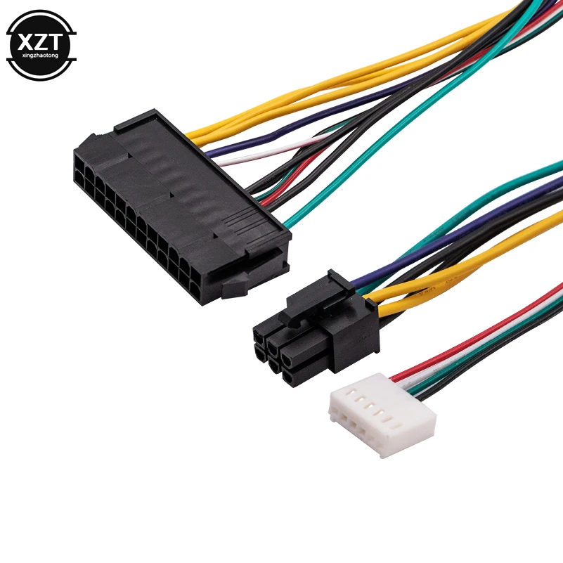 ATX 24 контактный к материнской плате 2 портовый 6 адаптер 18AWG PSU кабель питания шнур