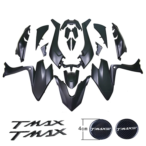 KODASKIN мотоцикл TMAX обтекатель 3D ABS пластик впрыска TMAX530DX TMAX530SX TMAX SX DX обтекатель с комплектом кузова болты - Цвет: Черный