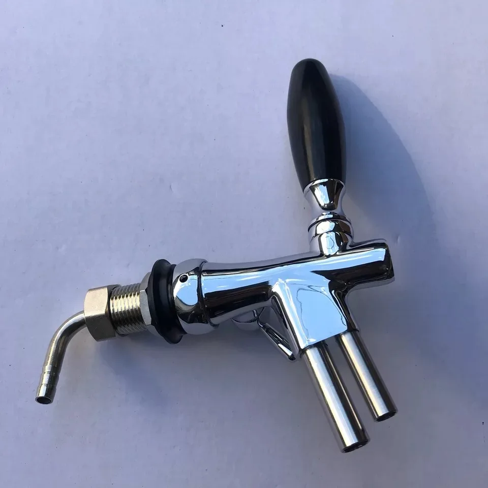 Высококачественный новый кран для пива регулируемый двухтрубный с хвостовиком 30