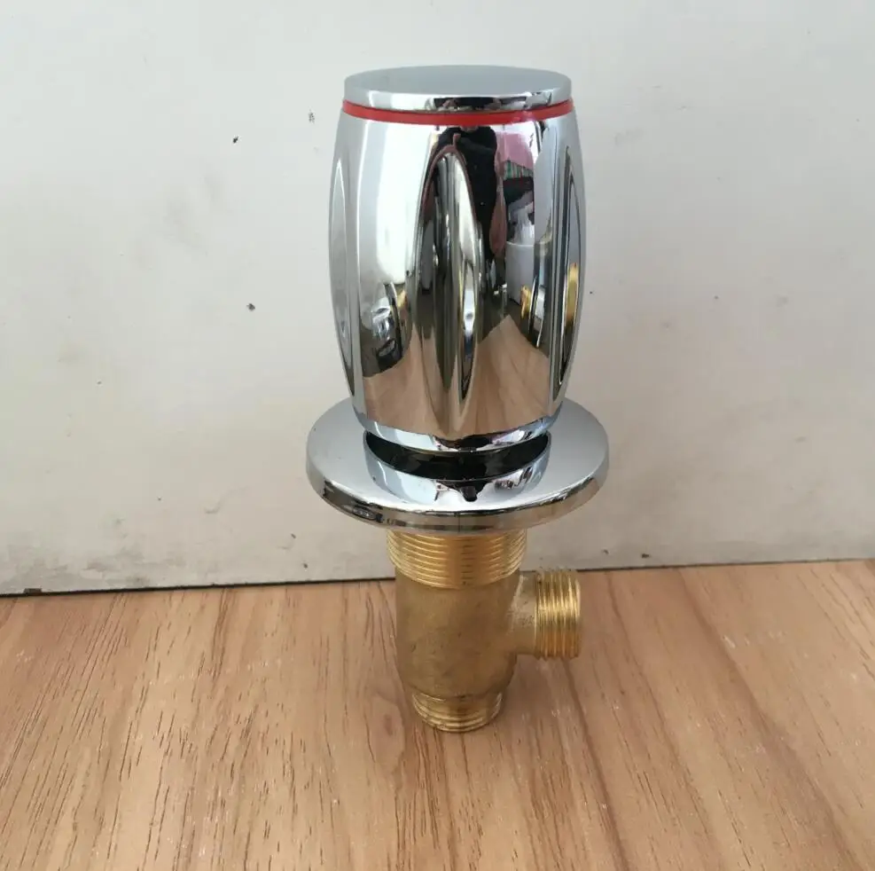 B hot water valve Латунный переключатель клапан для кран для ванны/душа смесительная Ванна регулирующий клапан крана Сплит пять отверстий цилиндр боковые кран аксессуары - Цвет: B hot water valve