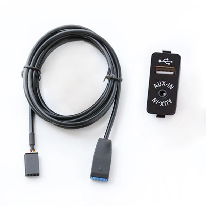 Biurlink 2 стиля USB/AUX переключатель автомобильный аудиоразъем Aux вход зарядный
