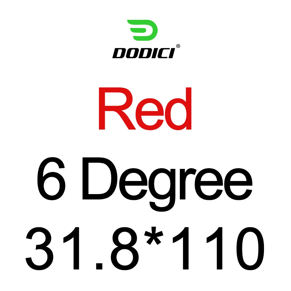 Red 110mm DODICI велосипедный руль из углепластика волокна стержня стержень для дорожного велосипеда MTB углеродный стол 6 градусов жемчуг Краски блеск для губ 31,8*80/90/100/110/120/130 мм - Цвет: Red 110mm