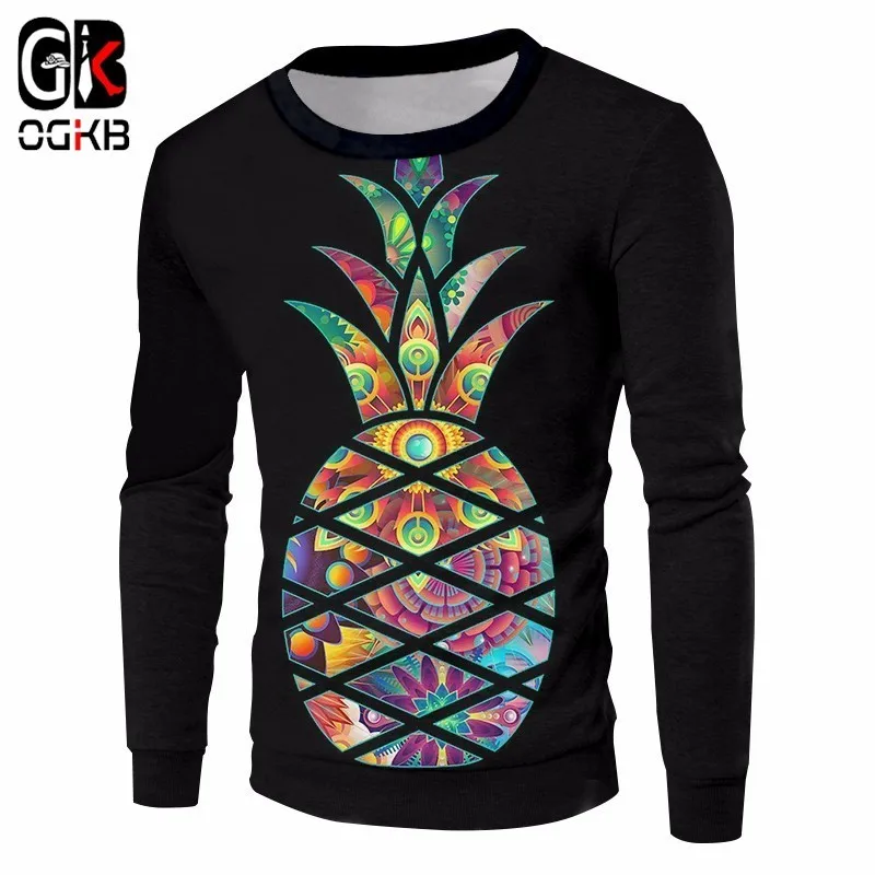 OGKB унисекс Хип-Хоп пуловер с круглым вырезом Осень-зима Повседневный Свободный