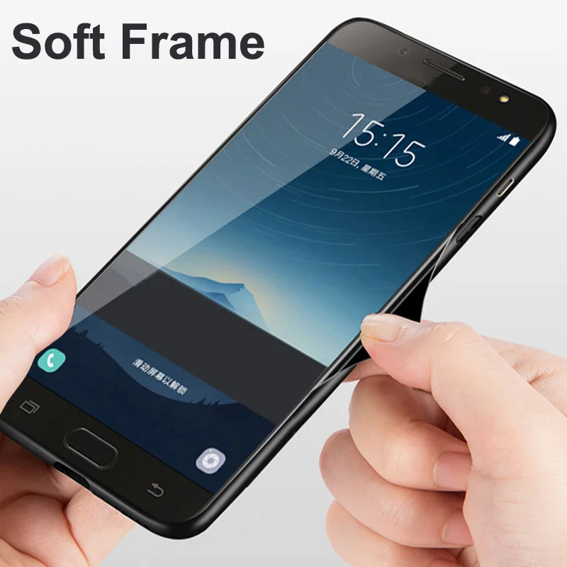 Чехол для Samsung Galaxy C8 C 8 C7100 C7108 чехол для телефона со звездным небом закаленное Стекло+ края из ТПУ тонкий жесткий чехол SM-7100 оболочки