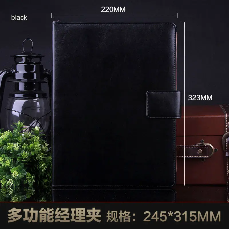 Папка А4 из искусственной кожи на молнии для офиса делового руководителя