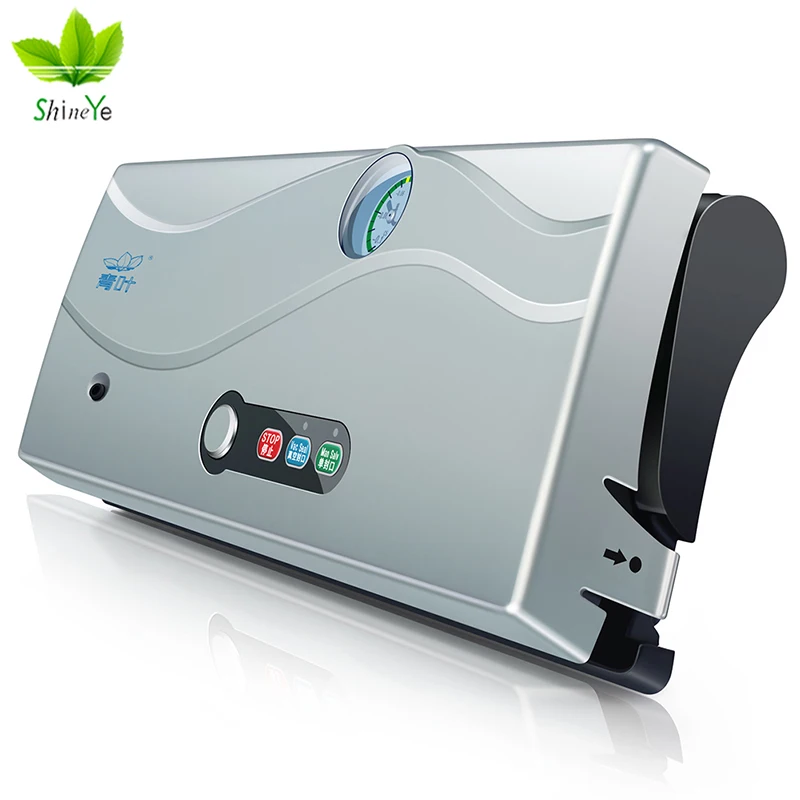 ShineYe 220 В/110 в бытовой пищевой вакуумный упаковщик упаковочная машина пленка вакуумный упаковщик контейнер для пищевых продуктов упаковщик включает 10 штук пакетов