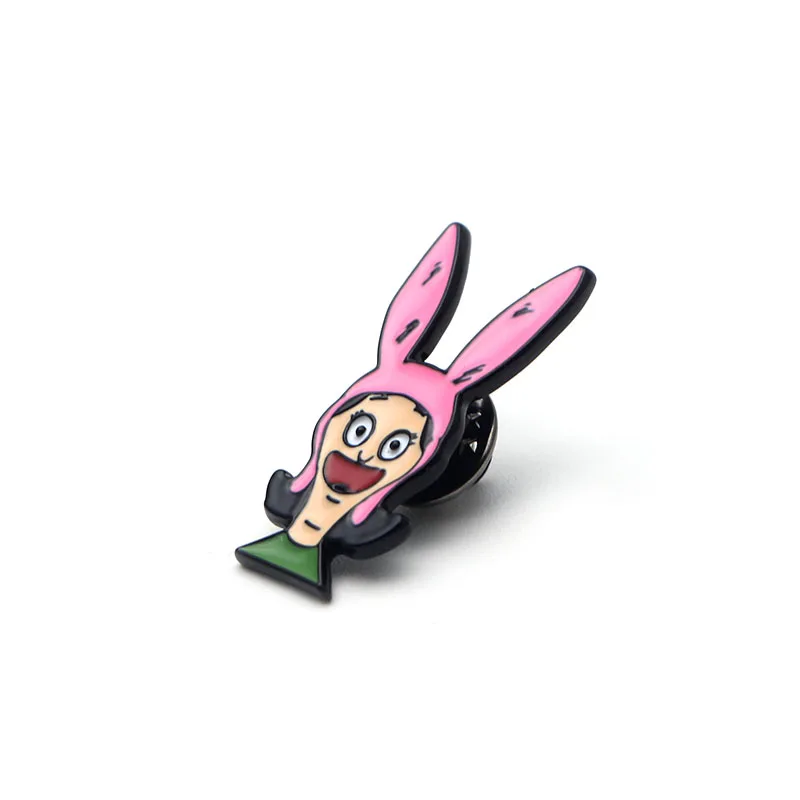 P2131 Dongmanli Bob's Burgers Tina Writing Friend художественная эмалированная брошь, булавки для детей, подарок, джинсовая одежда, значок