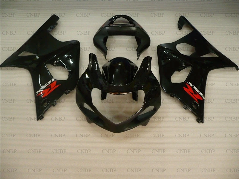 GSX R 600 750 1000 2000 2003 K12 Abs обтекатель 01 00 черный набор для всего тела|Пластиковые и
