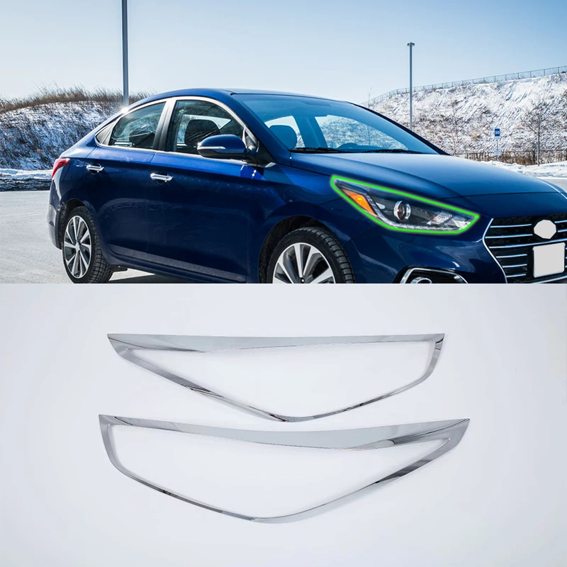 OUBOLUN ABS автомобильные аксессуары комплекты кузова автомобиля крышка фары для HYUNDAI