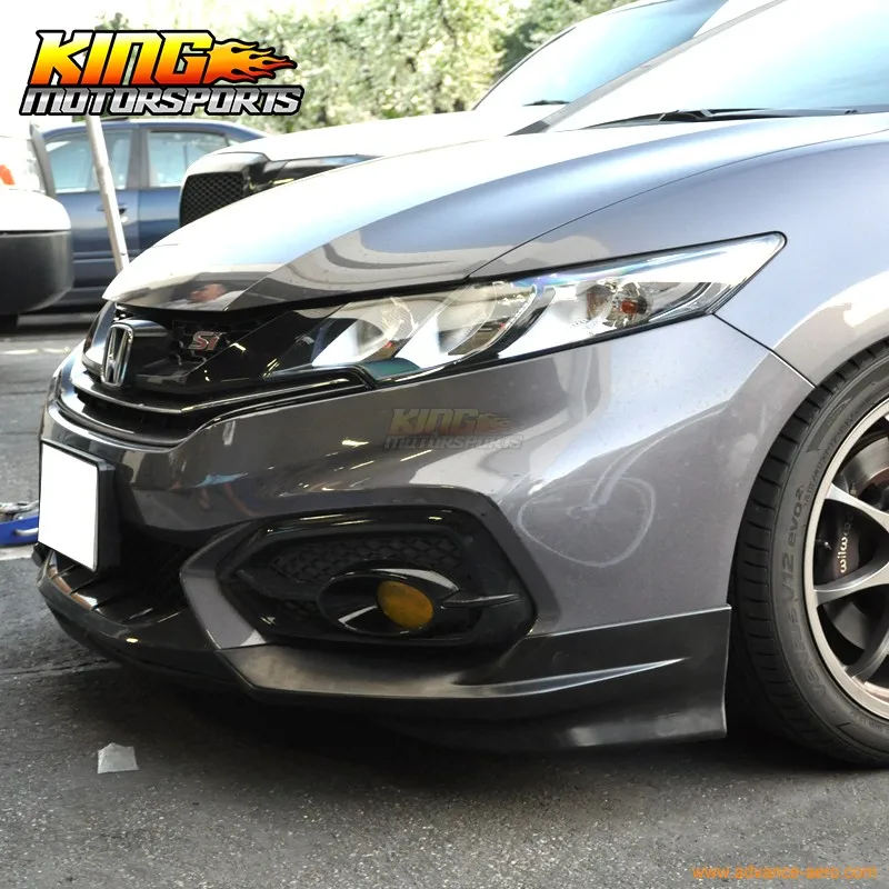 Для Honda Civic 2DR Купе HF-P Переднего Бампера Для Губ Splitter-PU