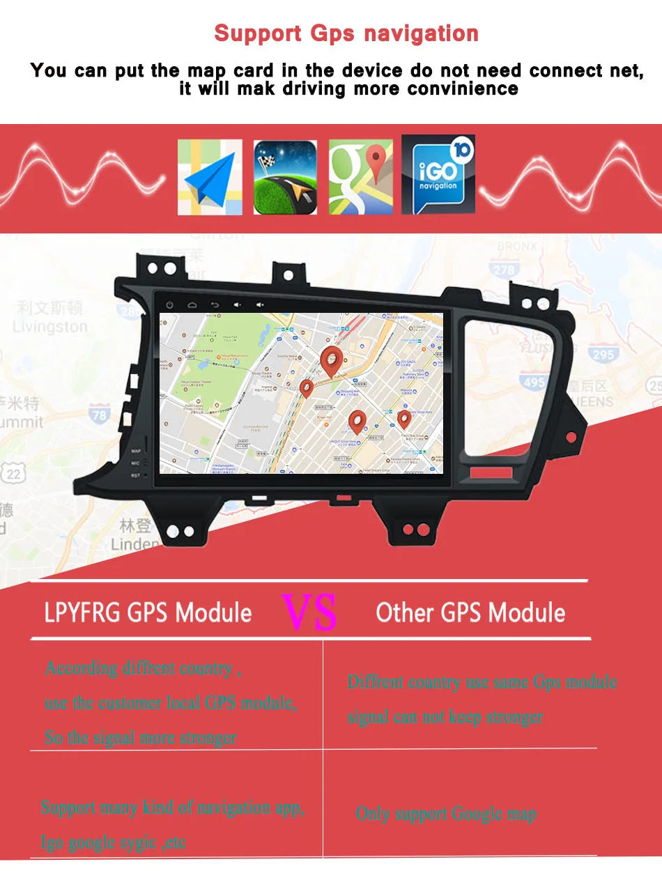 Deckless Восьмиядерный " Android 9,0 автомобильный dvd-плеер для Kia K5/Kia Optima 2011- gps радио 4G стерео головное устройство магнитофон