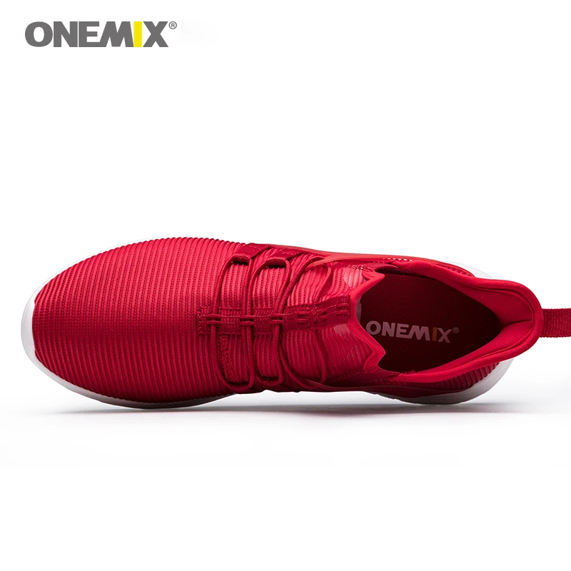 Onemix/Новинка женские кроссовки для бега суперлегкие эластичные мягкие спортивные