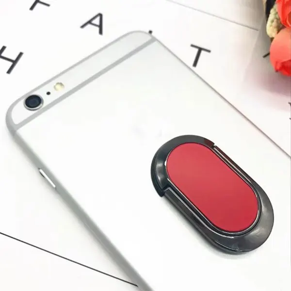 JCASE, металлический перстень в деловом стиле, универсальный держатель для мобильного телефона, вращение на 360 градусов, кольцо на палец, магнитный держатель для автомобиля - Цвет: red