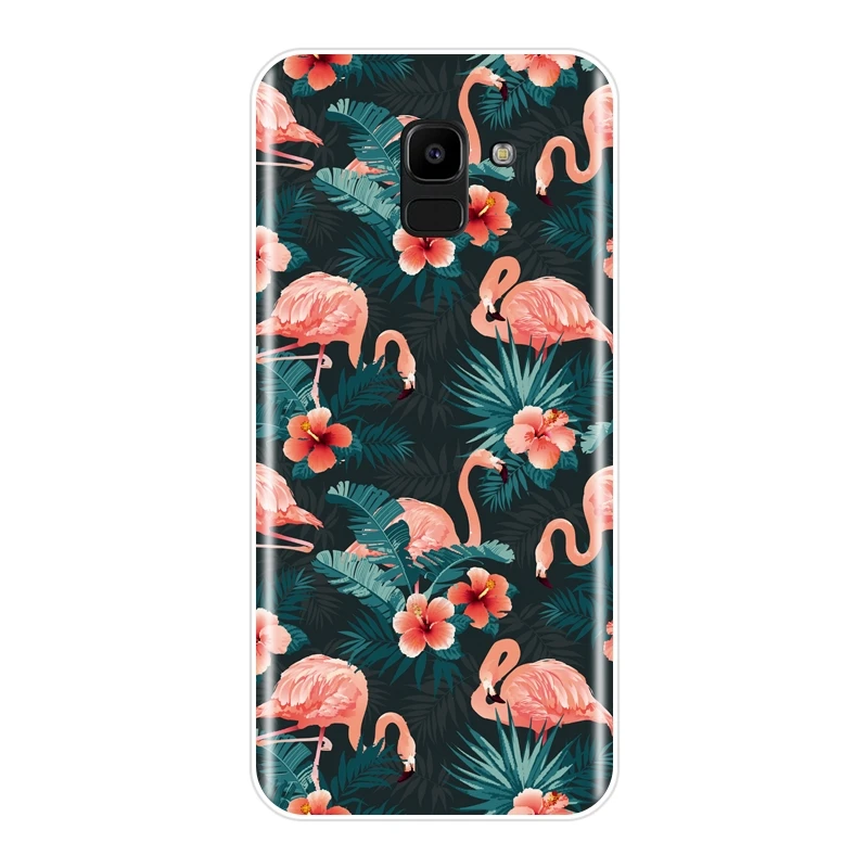 Модный чехол для телефона с фламинго Samsung Galaxy J3 J5 J7 2016 2017 2018 J4 J6 J8 Plus J2 Prime
