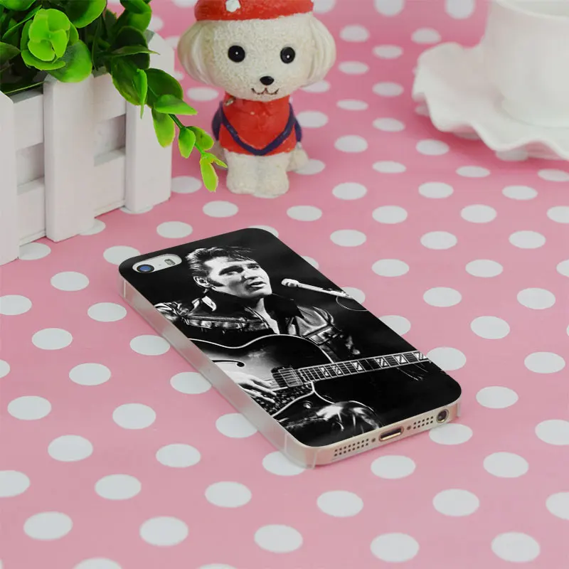 B3005 Популярный Музыкант Элвис Пресли Прозрачный Жесткий Тонкий Case Cover Для Apple iPhone 4