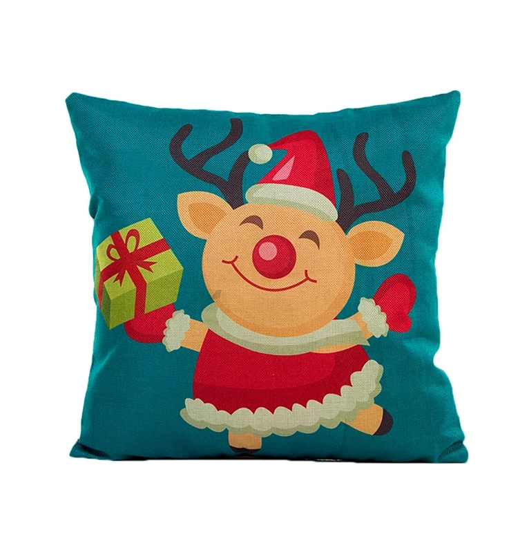 FENGRISE Merry Christmas блестящая Подушка Чехол бронзовая белая наволочка рождественские подвесные орнаменты Рождество Navidad год