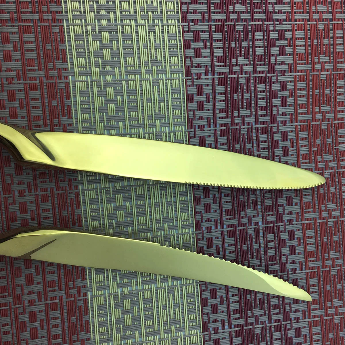 Тренд Горячая продажа 1 шт чистое золото любимый столовый нож 304 нержавеющая