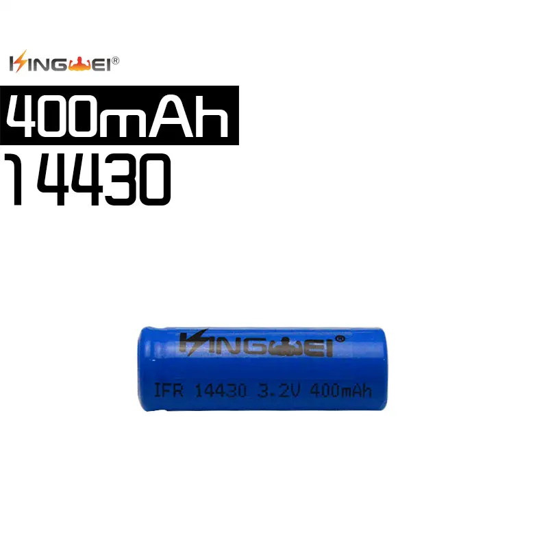 50 шт. 3 2 v IFR 14430 LiFePO4 батарея 400mah перезаряжаемая литий-ионная для фонарика камеры