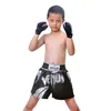 New Leather Half Finger Kids Children Karate Boxing Gloves Mitts Sanda Karate Sandbag Taekwondo Protector Gloves MMA Muay Thai 4