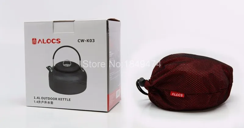 Alocs CW-K02/CW-K03 0.8L/1.4L походный чайник, кухонная посуда, чайник для воды, Сверхлегкий походный чайник, оборудование для приготовления пищи, горшки, бутылка, Новинка