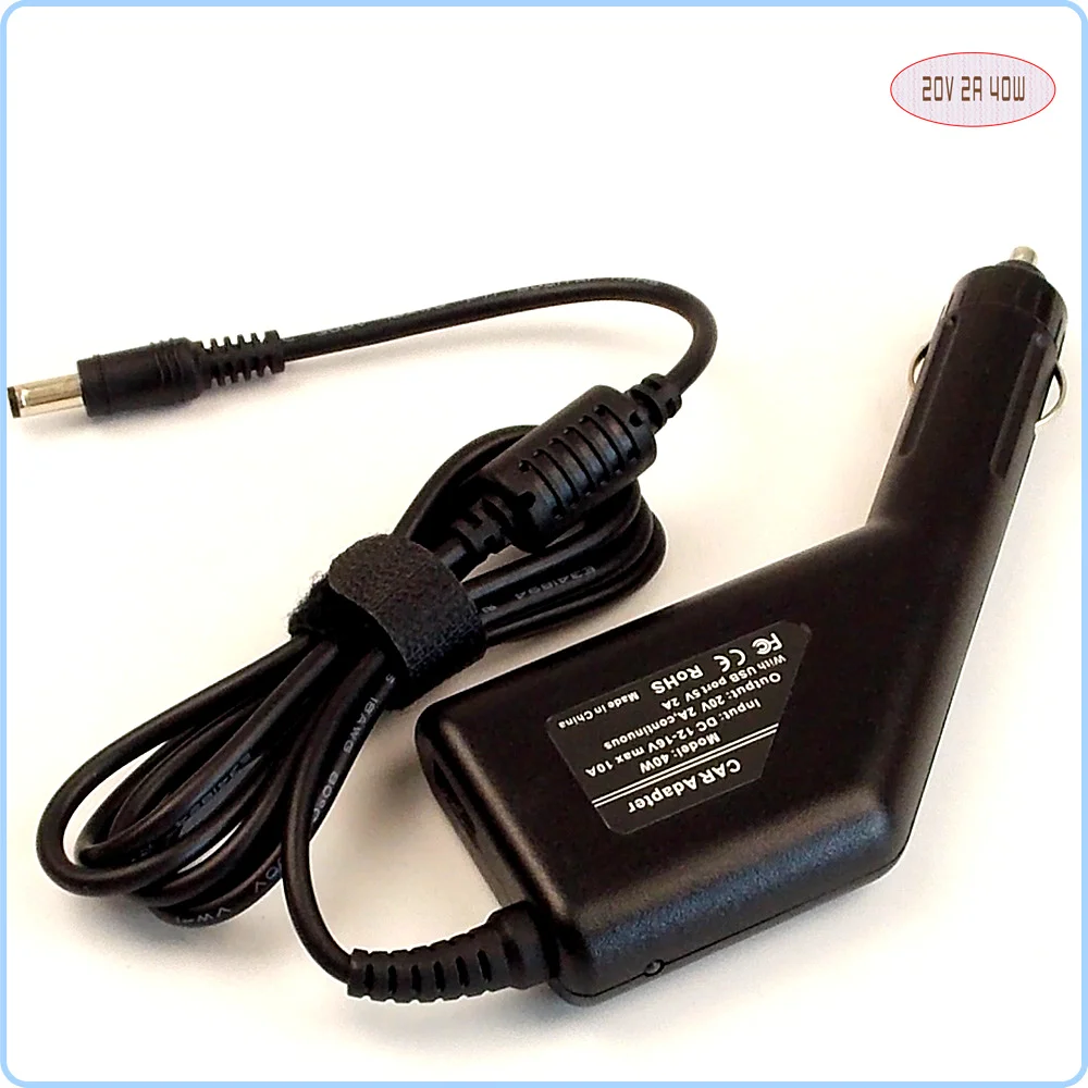 Автомобильный адаптер питания постоянного тока для ноутбука + usb порт Lenovo Ideapad S10