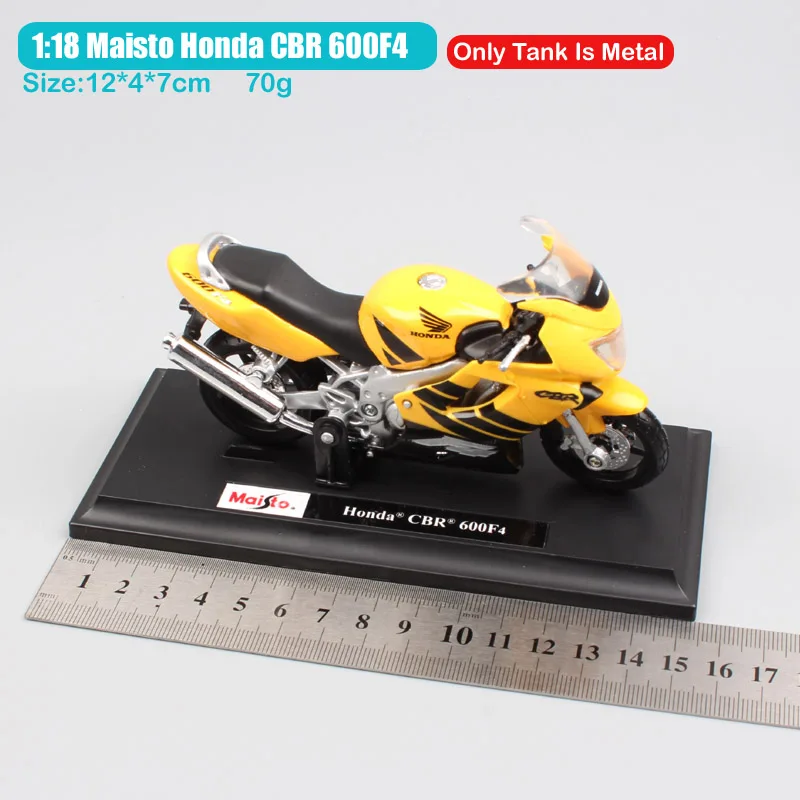 Детские 1:18 марки Maisto Honda CBR600 F4i ураган гонки мотоцикл литой мотоцикл автомобиль игрушка модель миниатюры подарок