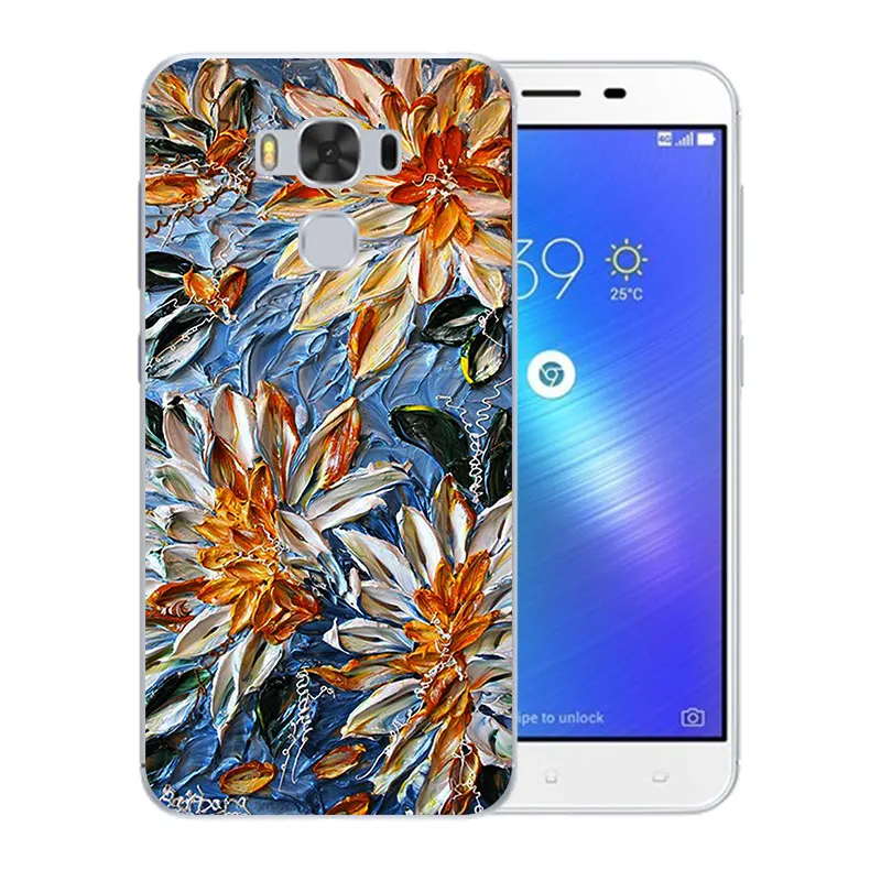 Soft Silicone for Asus Zenfone 3 MAX ZC553KL 5.5&quot Case Cover Marb Pattern Phone Back Protective Coque |