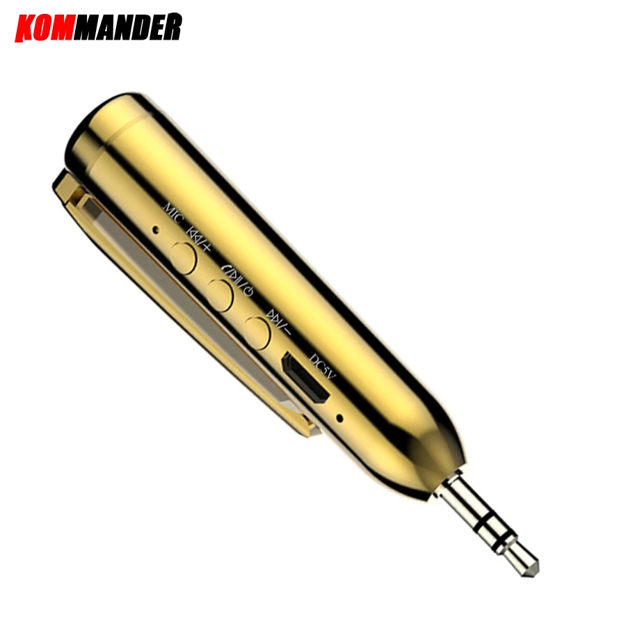 

Kommander Bluetooth ручки автомобиля Беспроводной Hands Free Call Приём Bluetooth приемник AUX Динамик аудио приемник Companion