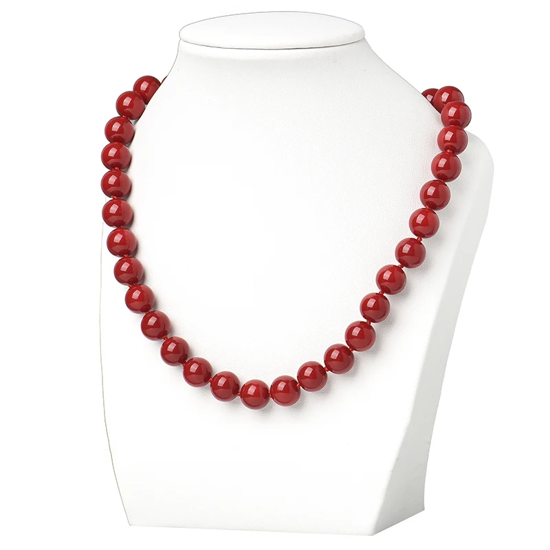 New high quality natural stone deep red coral beads round loose 10mm for DIY18 inch necklace jewelry making | Украшения и