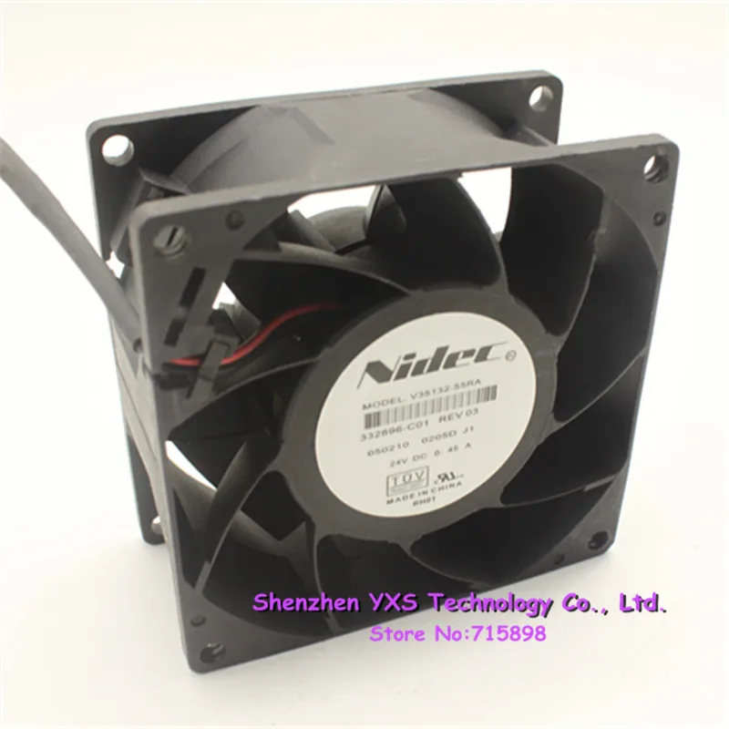 V35132-55RA DC 24V 0.45A 8038 8 см 80*80*38 мм охлаждающий вентилятор DC вентилятор для быстрого охлаждения 3 провода